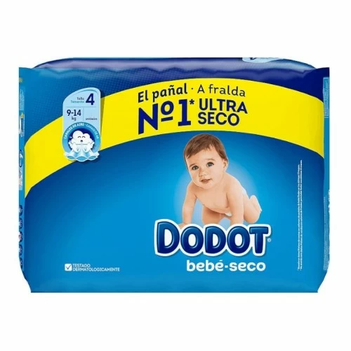 Pañal t4 dodot bebe seco pack 58 ud